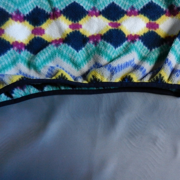 Patagonia Synchilla Sweater Adult Size Medium Blue Geometric Fleece Snap T 25455 - Picture 7 of 15